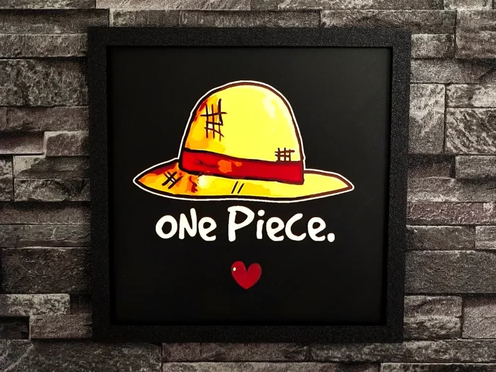 Hueforge One Piece Hat 4 colors by StefBull85 HueForge model: Hueforge One Piece Hat 4 colors by StefBull85
