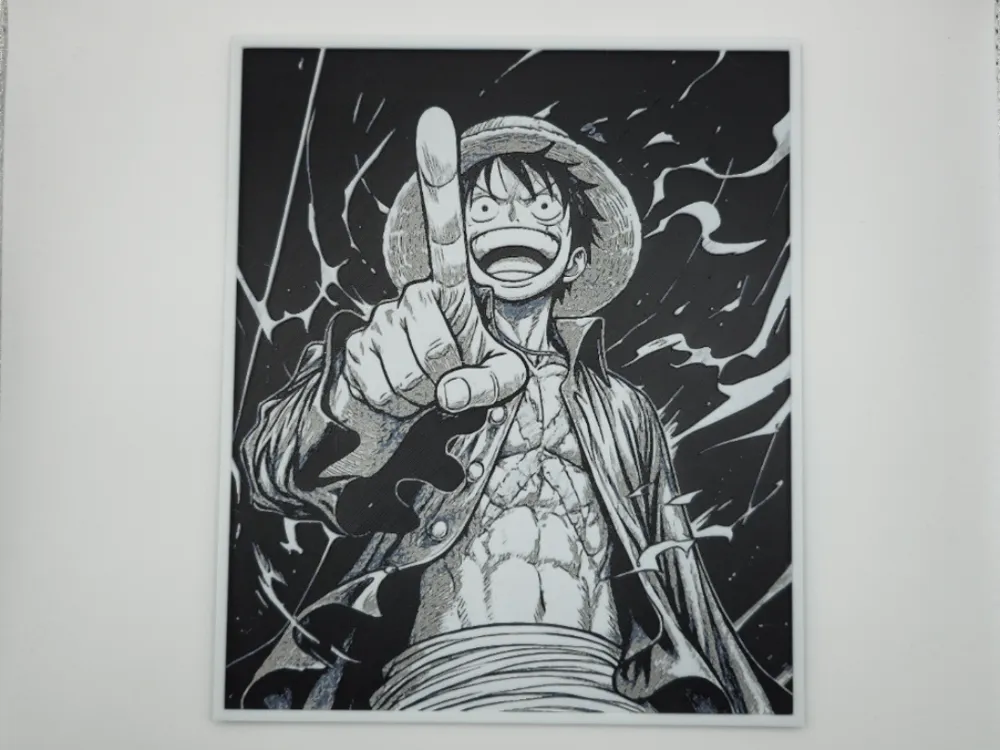 Luffy One piece by Kactus Fpv HueForge model: Luffy One piece by Kactus Fpv