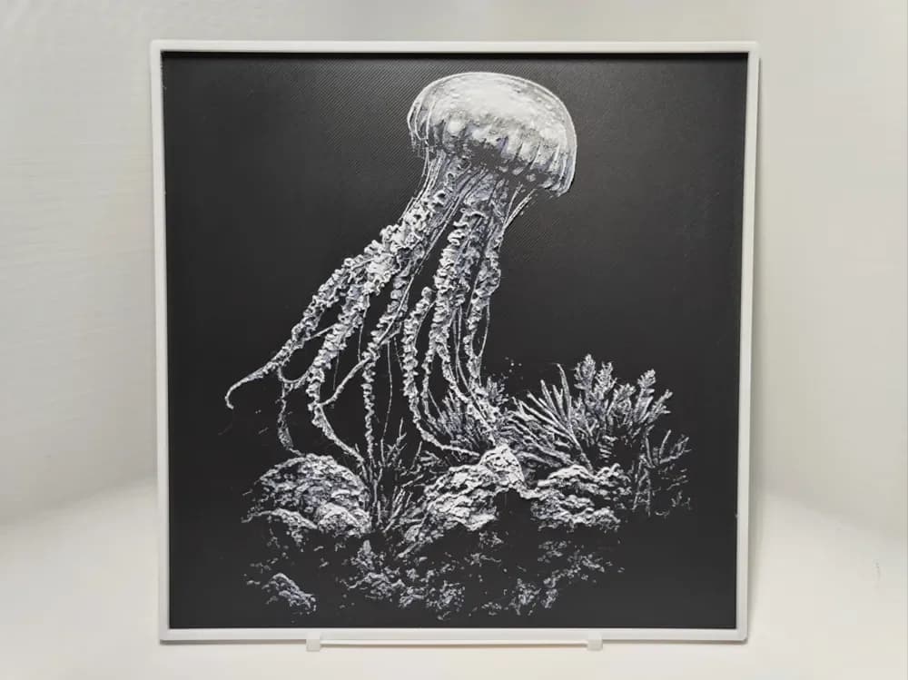 Jellyfish - Hueforge by BeaN HueForge model: Jellyfish - Hueforge by BeaN