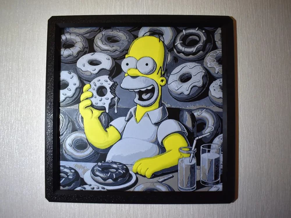 HueForge model: Homer Simpson Hueforge by Chris B