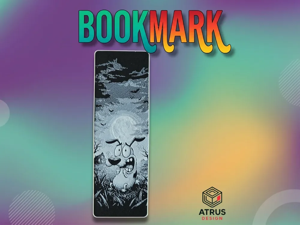 Dog Fear 2 Bookmark by Atrus Design HueForge model: Dog Fear 2 Bookmark by Atrus Design