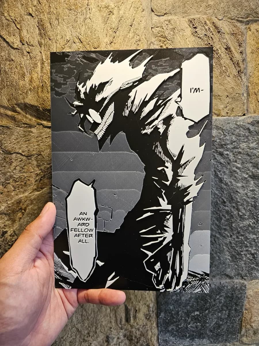 Dandadan Manga Panel Awkward Fellow Hueforge