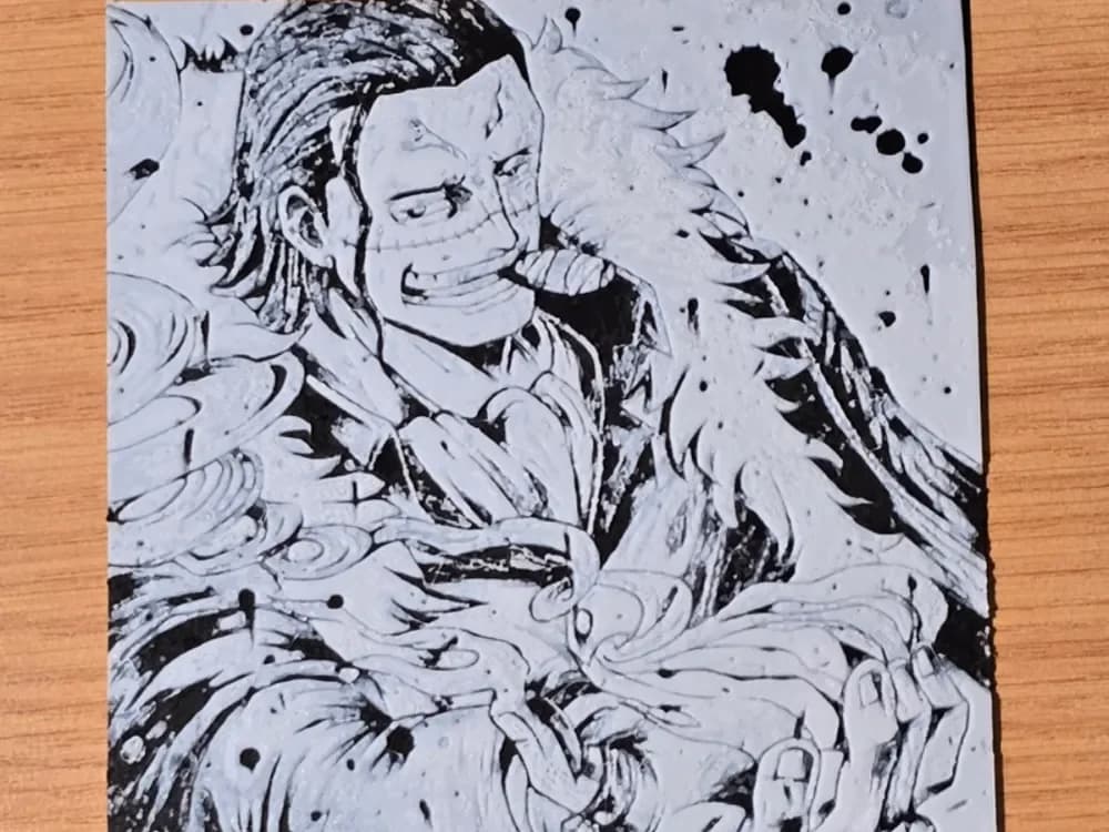 Hueforge - One Piece - Crocodile 1 by FxD | Function-X-Design HueForge model: Hueforge - One Piece - Crocodile 1 by FxD | Function-X-Design