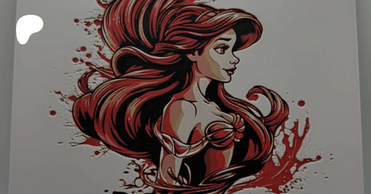 Ariel - The Little Mermaid - Hueforge by Canadian Gamer HueForge model: Ariel - The Little Mermaid - Hueforge by Canadian Gamer