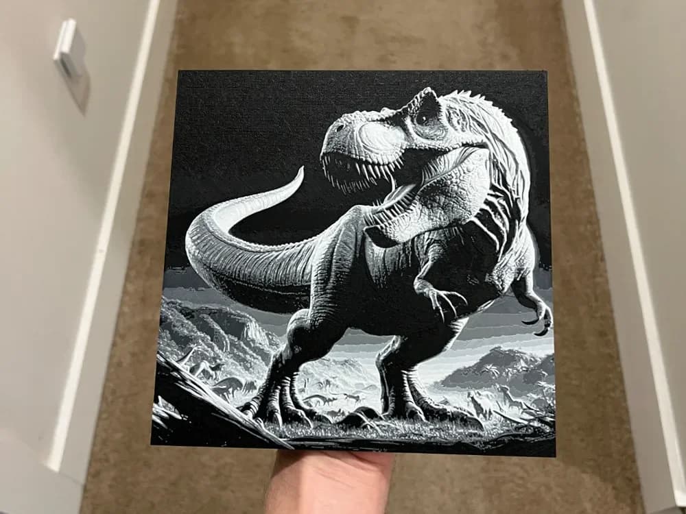 T-rex Art Hueforge T-rex Art Hueforge