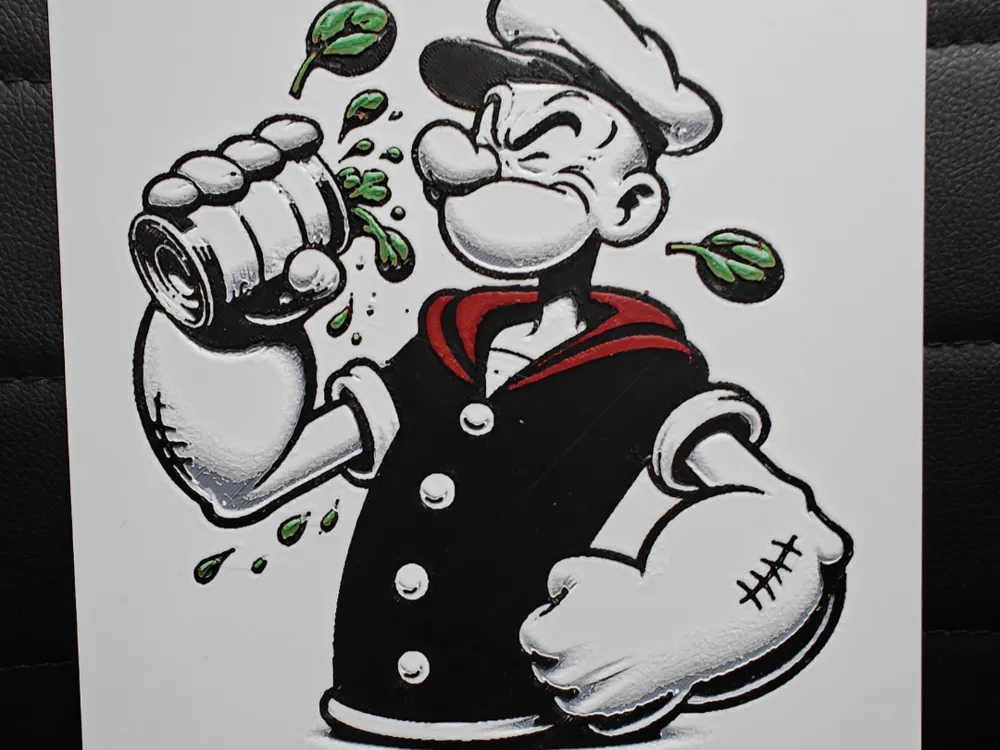 Popeye by TheHueforgeLady HueForge model: Popeye by TheHueforgeLady