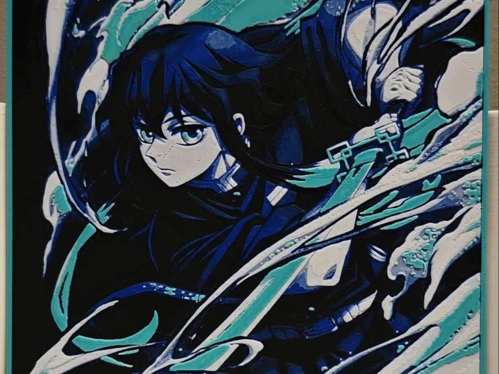 HueForge model: Muichiro Tokito - Demon Slayer by bzz999