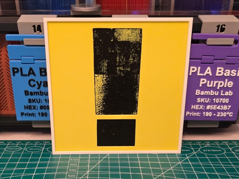 HueForge model: Shinedown "Attention Attention" Album - Hueforge by Lumpy3D