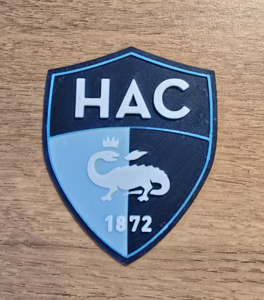 Le Havre Athletic Club Logo by Kactus Fpv HueForge model: Le Havre Athletic Club Logo by Kactus Fpv