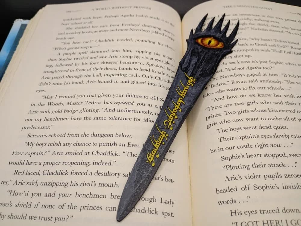 LOTR, Lord of the Rings Bookmark by 3djd HueForge model: LOTR, Lord of the Rings Bookmark by 3djd