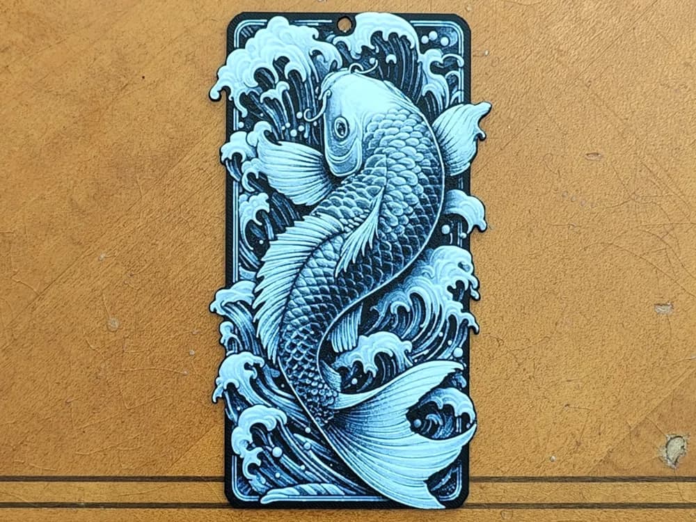 Koi Fish Carp Bookmark - Version 2 - Hueforge by Sarge HueForge model: Koi Fish Carp Bookmark - Version 2 - Hueforge by Sarge