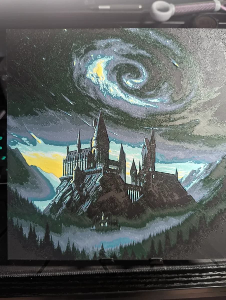 Hogwarts hueforge by the_bearded_jedi HueForge model: Hogwarts hueforge by the_bearded_jedi