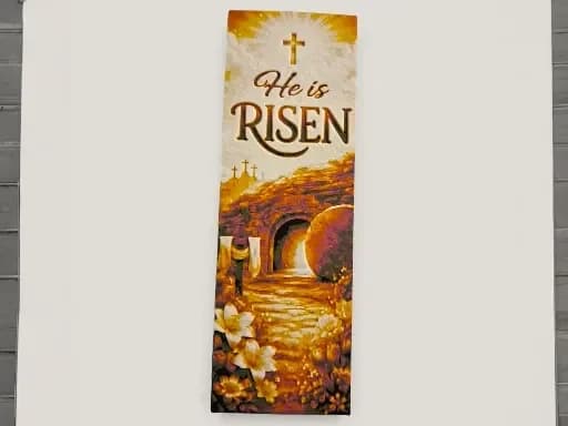 He is Risen Easter 50mm x 150mm Bookmark by MythicHue's HueForge model: He is Risen Easter 50mm x 150mm Bookmark by MythicHue's