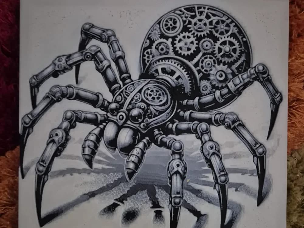 THE SPIDER MACHANICS HUEFORGE by Buntsta HueForge model: THE SPIDER MACHANICS HUEFORGE by Buntsta