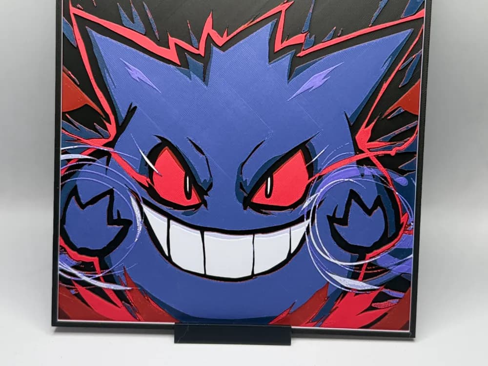 Pokemon Hueforge - Gengar by MonkeyForge 3D HueForge model: Pokemon Hueforge - Gengar by MonkeyForge 3D