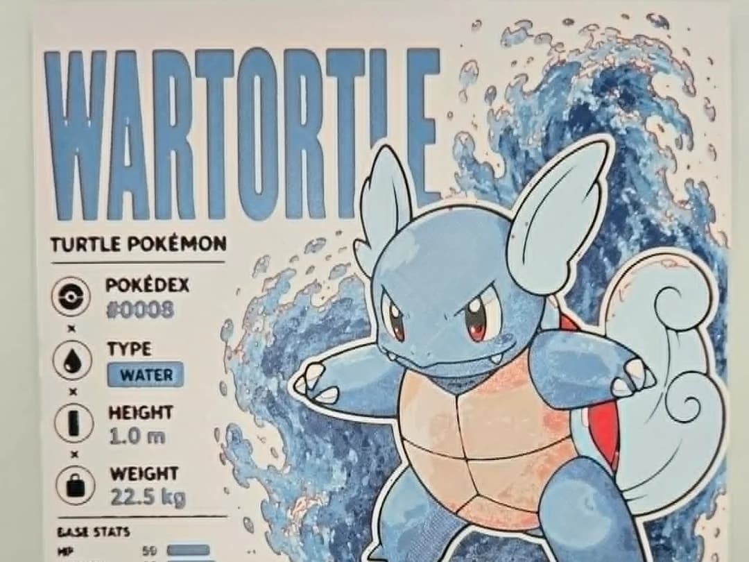 Wartortle Infographic Hueforge Wartortle Infographic Hueforge