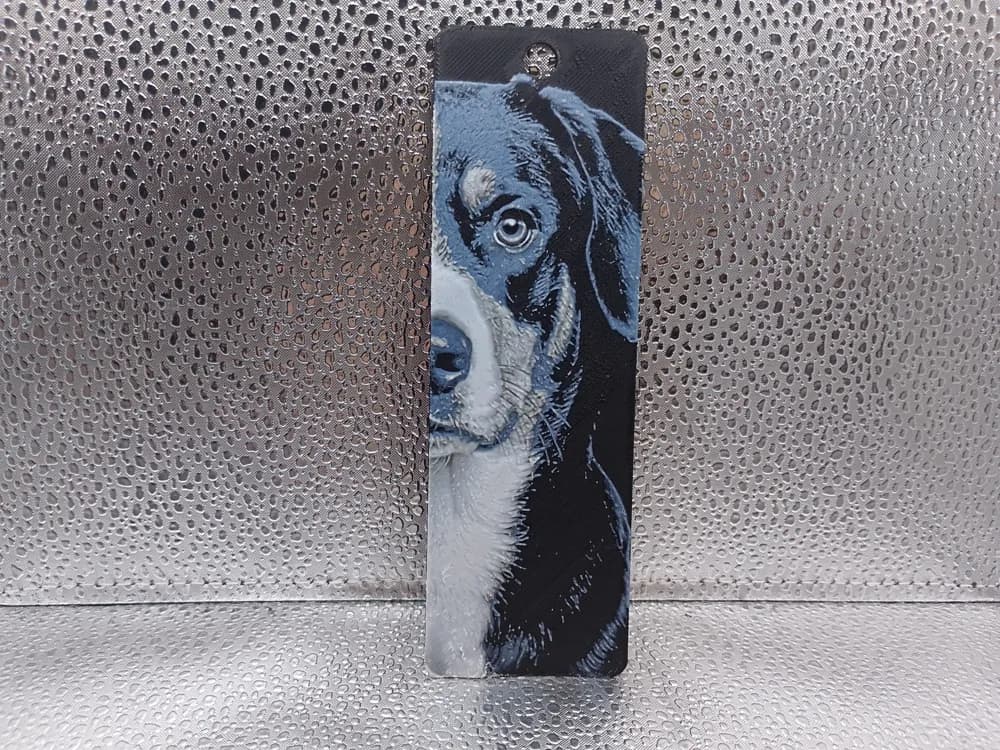 Entlebucher Mountain Dog Bookmark - HueForge Entlebucher Mountain Dog Bookmark - HueForge