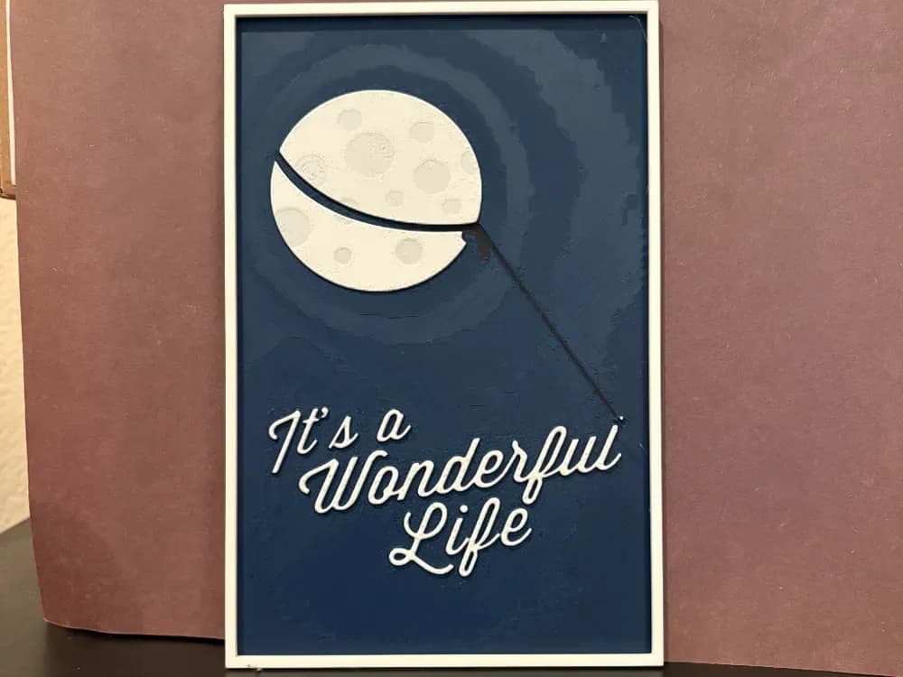 It's a Wonderful Life Hueforge by Estiv HueForge model: It's a Wonderful Life Hueforge by Estiv