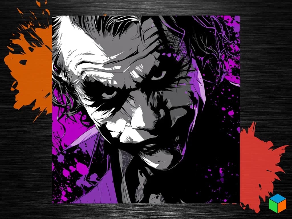 The Joker by 3D Prints By Vic HueForge model: The Joker by 3D Prints By Vic