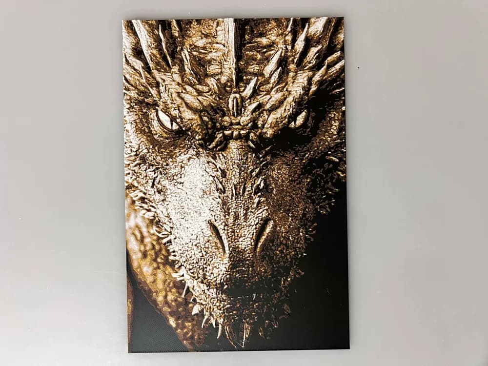 HueForge model: Dragons: Balerion Game of Thrones by 3djd