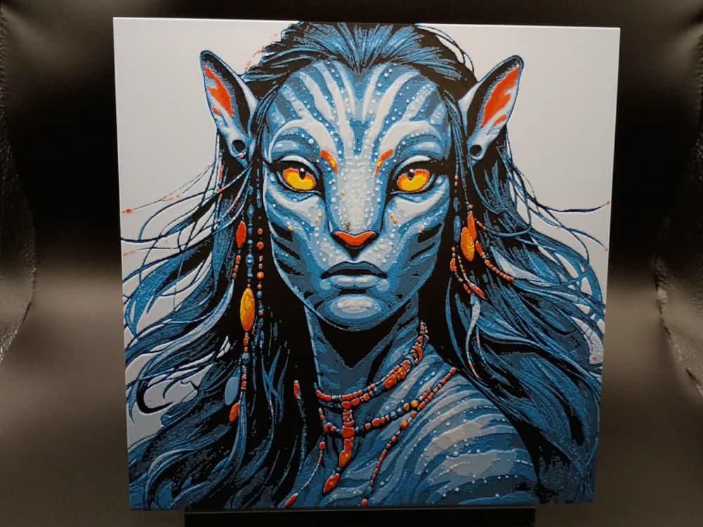 Avatar, Neytiri by 3djd HueForge model: Avatar, Neytiri by 3djd