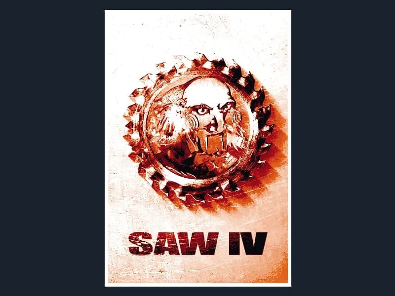 Saw IV (Movie Poster - HueForge) by HugheCraft HueForge model: Saw IV (Movie Poster - HueForge) by HugheCraft