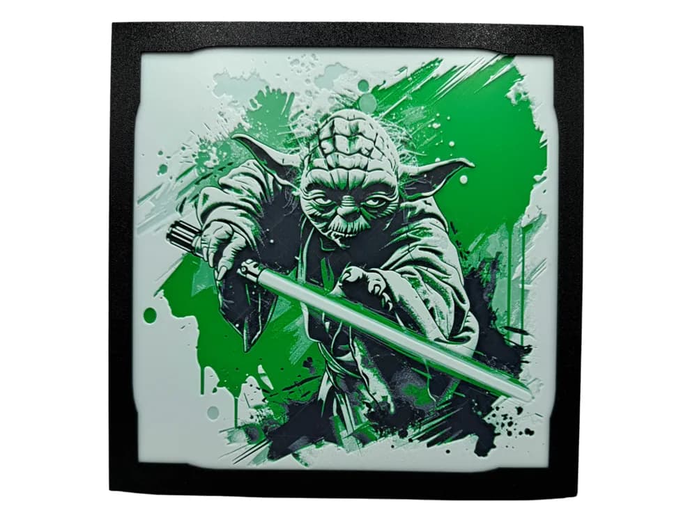 Yoda - Lightsaber - Star Wars Hueforge