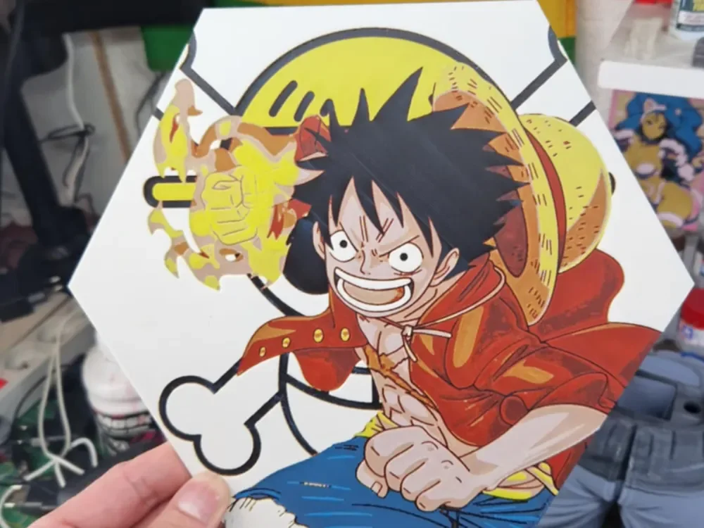 One Piece Hueforge - Luffy by Dakiren HueForge model: One Piece Hueforge - Luffy by Dakiren