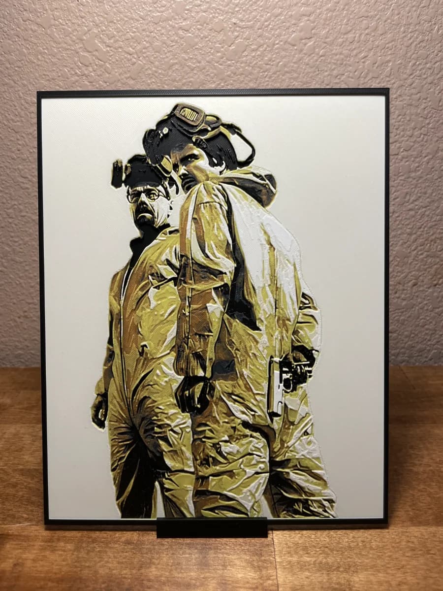 Breaking Bad - Hazmat Suits by Cloudy Nostalgia HueForge model: Breaking Bad - Hazmat Suits by Cloudy Nostalgia