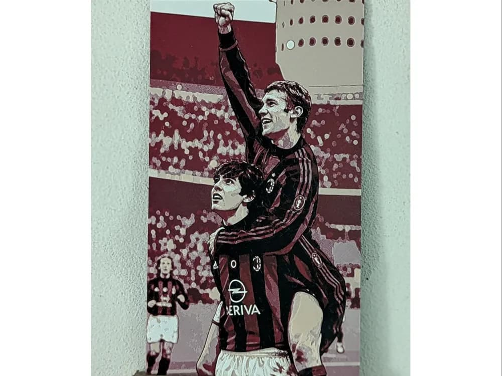 Shevchenko and Kaka - Goal! by suaimondi HueForge model: Shevchenko and Kaka - Goal! by suaimondi
