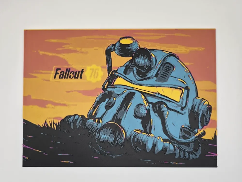 Fallout 76 by Kactus Fpv HueForge model: Fallout 76 by Kactus Fpv