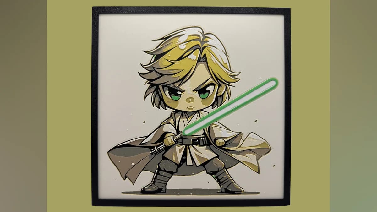 Luke Skywalker - Chibi Edition - Star Wars Hueforge by Canadian Gamer HueForge model: Luke Skywalker - Chibi Edition - Star Wars Hueforge by Canadian Gamer