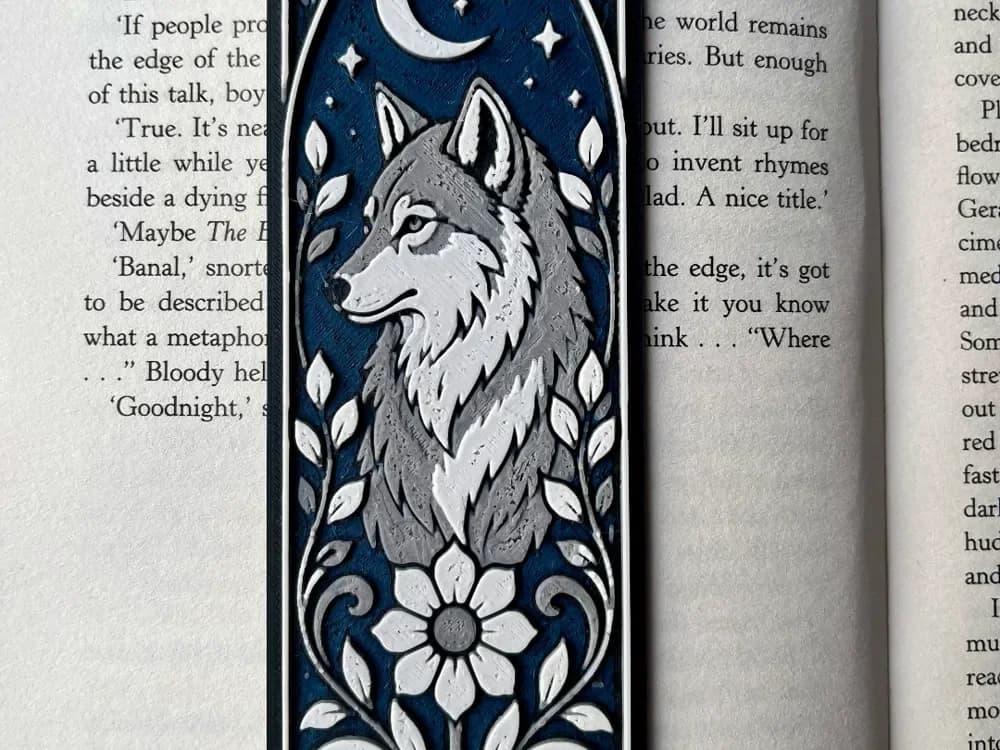 Wolf Bookmark