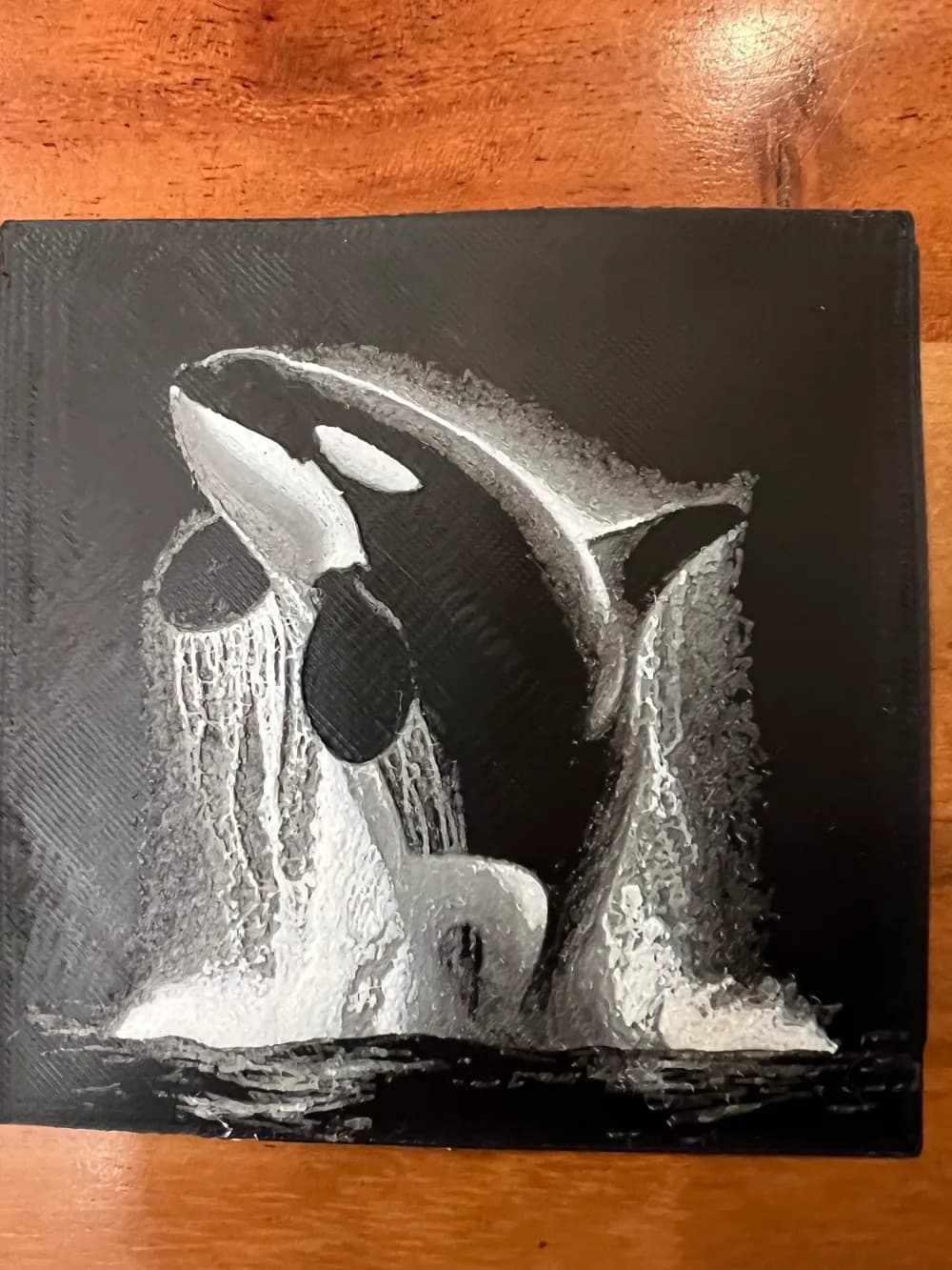 Killer Whale by JustBe 3D Printing HueForge model: Killer Whale by JustBe 3D Printing
