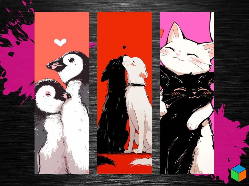 HueForge model: Bonus Merchant Valentines Bookmark Set by 3D Prints By Vic