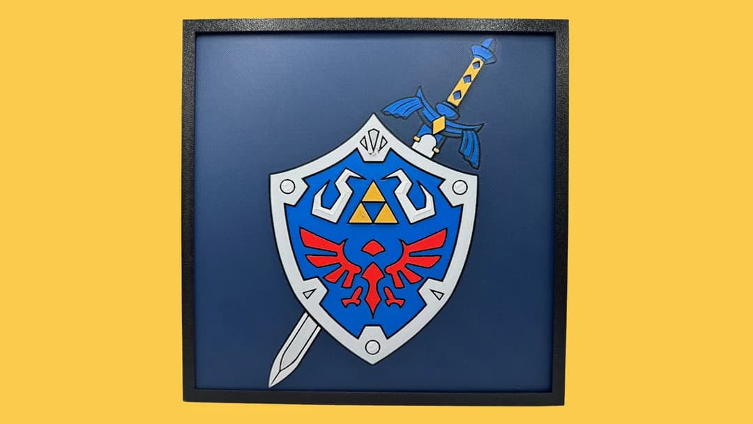 Master Sword & Hylian Shield - Legend of Zelda Hueforge Master Sword & Hylian Shield - Legend of Zelda Hueforge