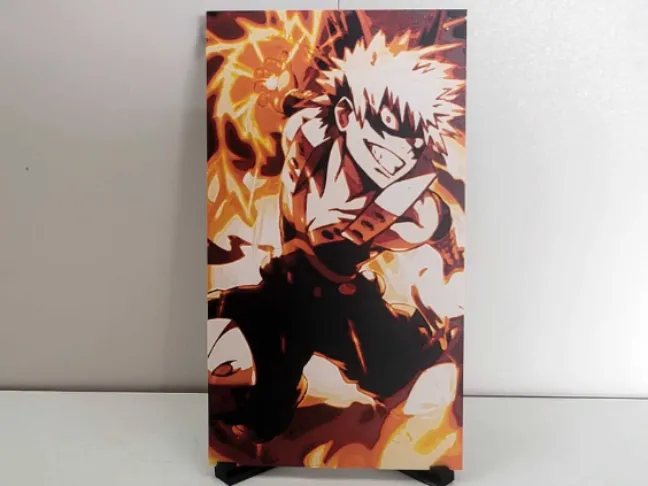 Katsuki Bakugo by Poly3D HueForge model: Katsuki Bakugo by Poly3D