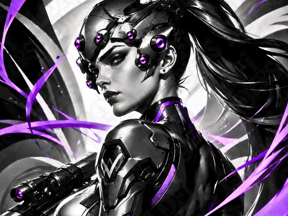 Widowmaker Hueforge by LoFi Layers HueForge model: Widowmaker Hueforge by LoFi Layers