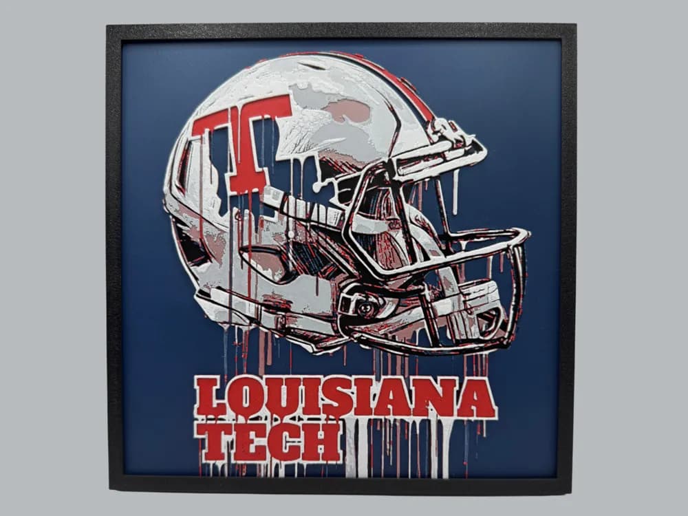 Louisiana Tech - NCAA Hueforge by Canadian Gamer HueForge model: Louisiana Tech - NCAA Hueforge by Canadian Gamer