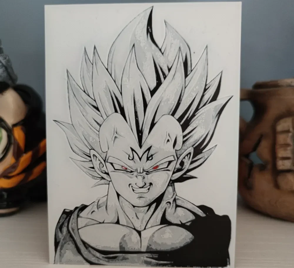 Hueforge majin Vegeta by Litolunar HueForge model: Hueforge majin Vegeta by Litolunar