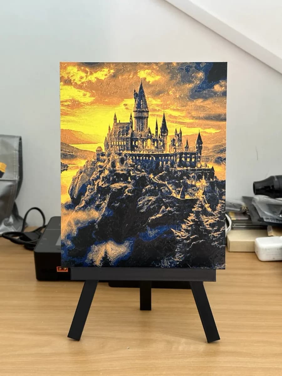 Harry Potter Hogwarts castle V2 by enricoRE HueForge model: Harry Potter Hogwarts castle V2 by enricoRE