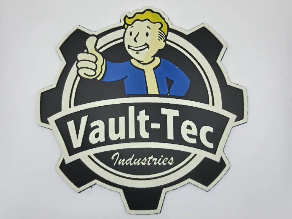 Vault-Tec Industries by Kactus Fpv HueForge model: Vault-Tec Industries by Kactus Fpv