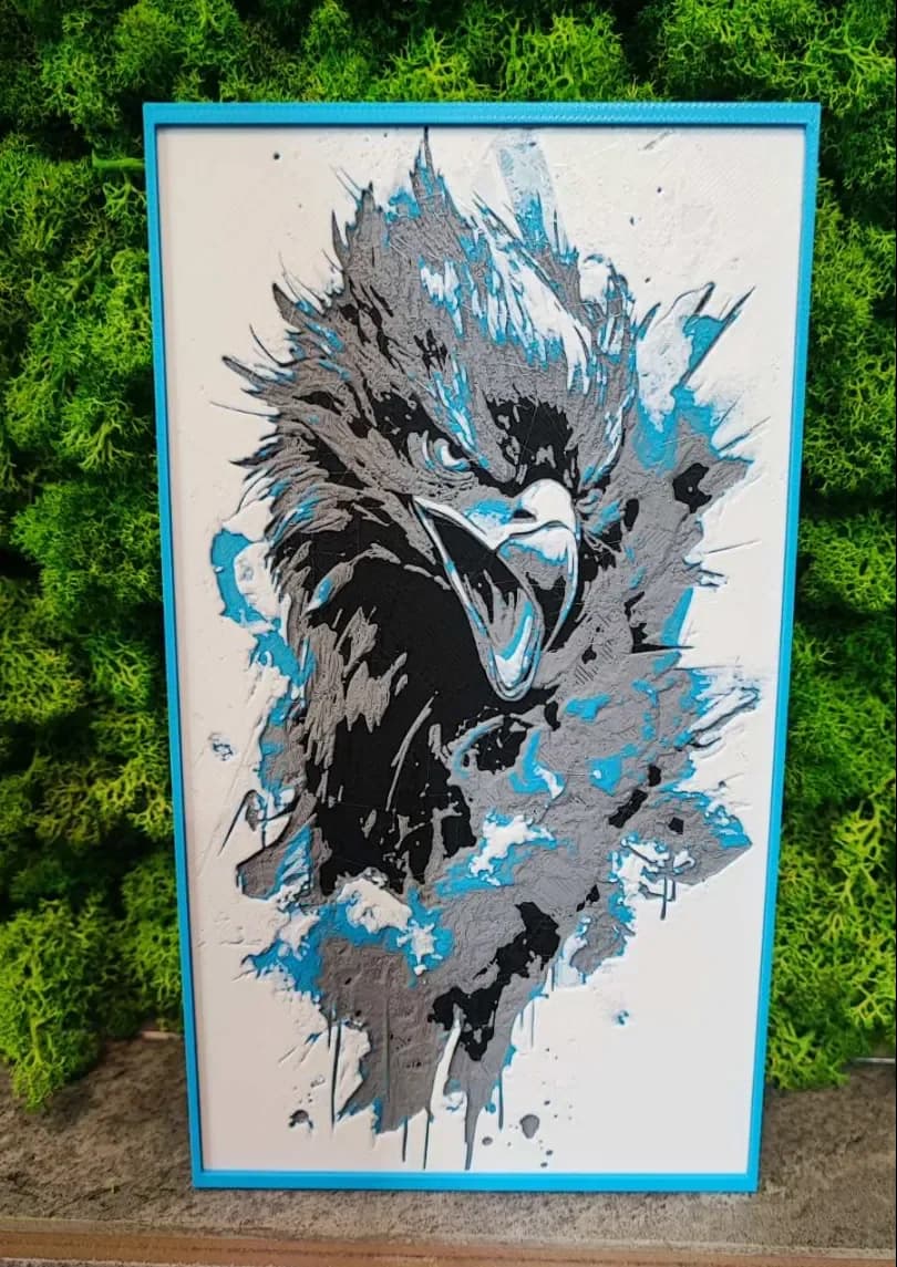 Eagle art by Garuda3D HueForge model: Eagle art by Garuda3D