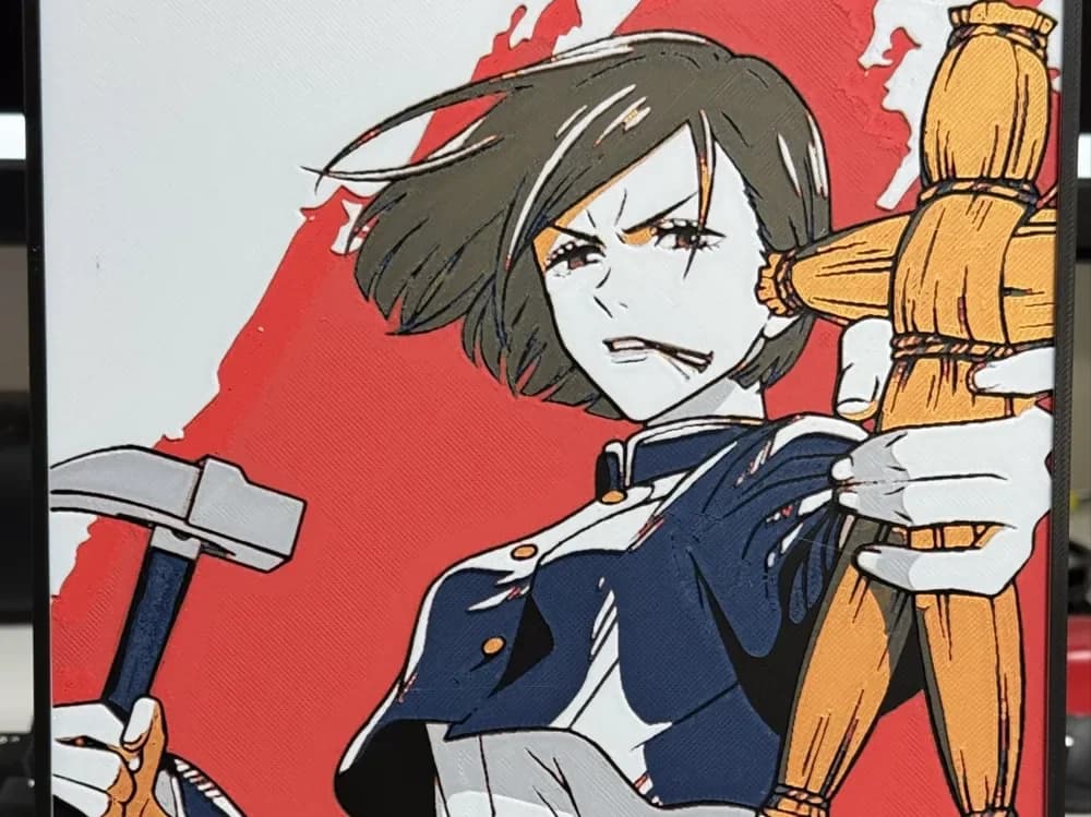 HueForge model: Jujutsu Kaisen - Nobara Kugisaki - Hueforge by Strata Prints