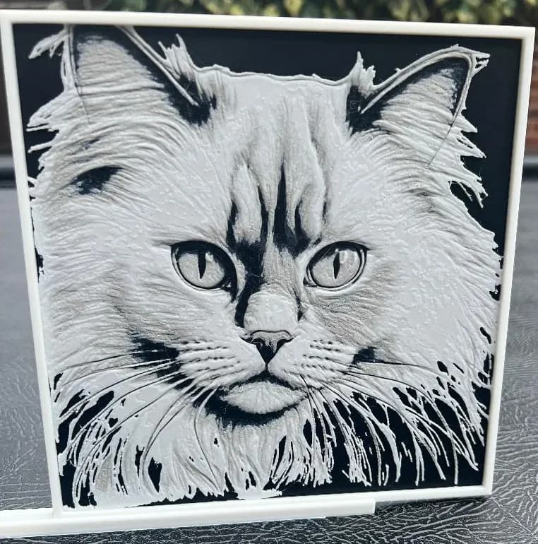 Ragdoll Cat Hueforge wall art by Leafy HueForge model: Ragdoll Cat Hueforge wall art by Leafy