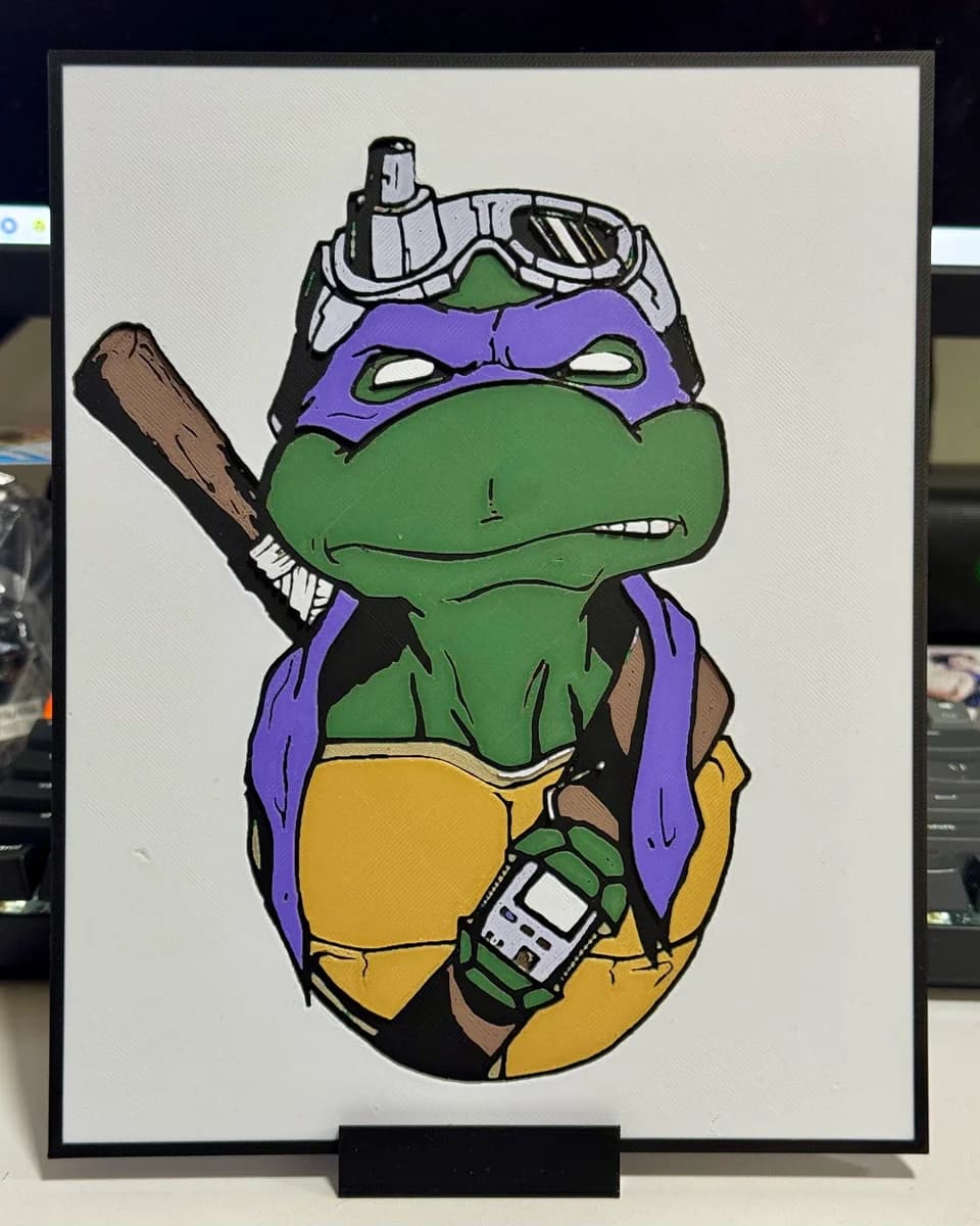 HueForge model: Donatello Bust - Teenage Mutant Ninja Turtles by Strata Prints