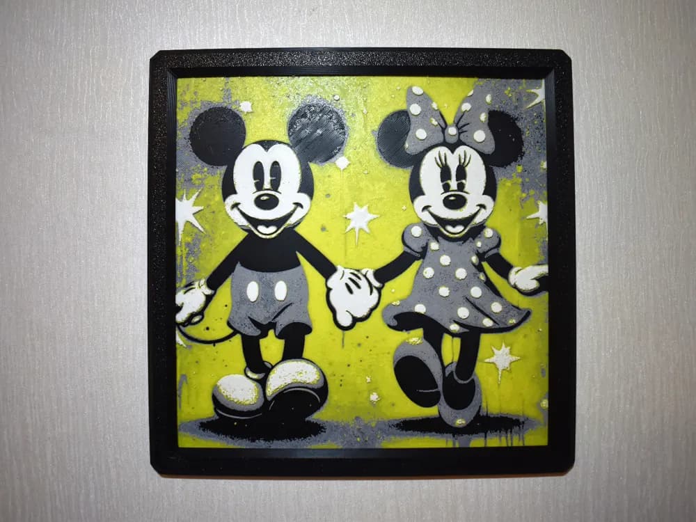 Mickey and Minnie Hueforge by Chris B HueForge model: Mickey and Minnie Hueforge by Chris B