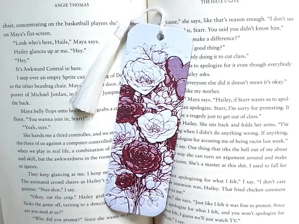 Bookmark, Valentine Bouquet, Hueforge Bookmark, Valentine Bouquet, Hueforge