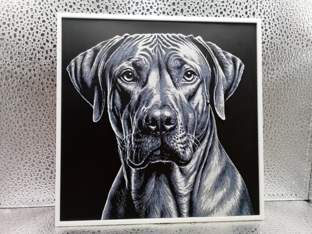 Rhodesian Ridgeback – Hueforge by Borishotch Industries HueForge model: Rhodesian Ridgeback – Hueforge by Borishotch Industries