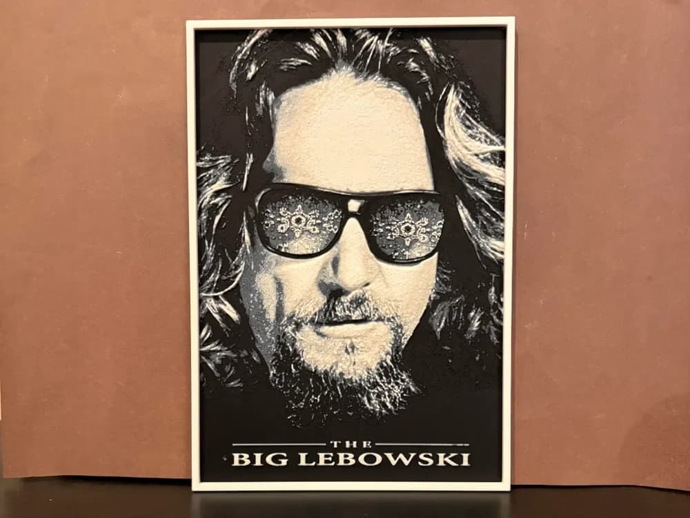 The Big Lebowski Hueforge by Estiv HueForge model: The Big Lebowski Hueforge by Estiv